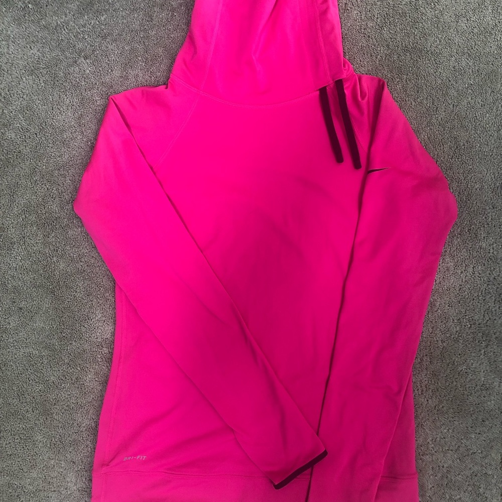 Nike pro pink cowl neck long sleeve
